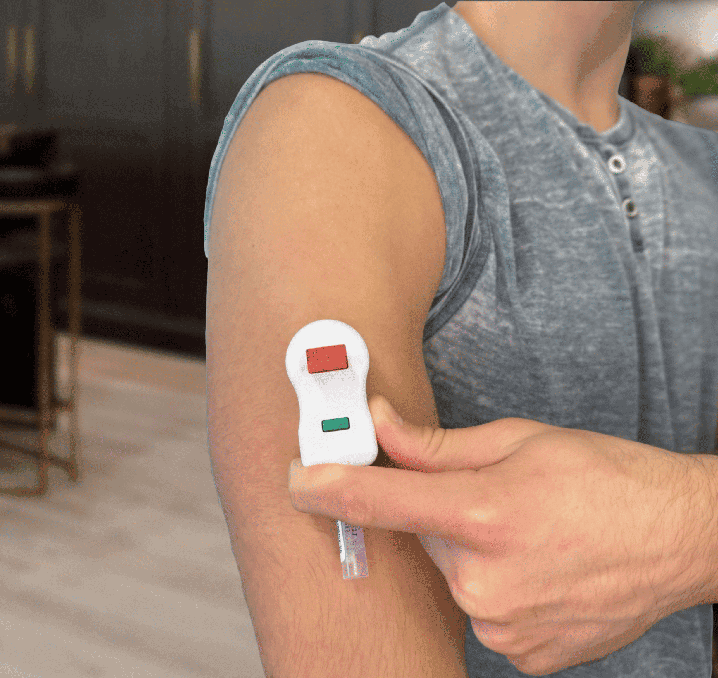 Patient blood sample device